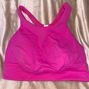 Lululemon pink sports bra with removable pads
